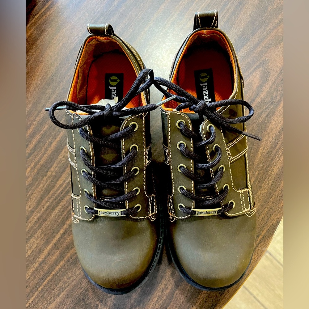 Jazz berry Oxfords Y2K Vintage 90’s Brown Chunky Lug Sole Buckled Shoes New
